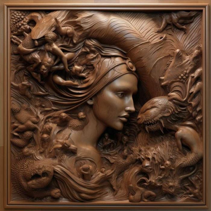 نموذج ثلاثي الأبعاد لآلة CNC 3D Art 